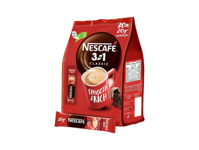 NESCAFÉ Classic 3in1 Instant Coffee (165g / 5.8oz) – Smooth & Rich Aroma